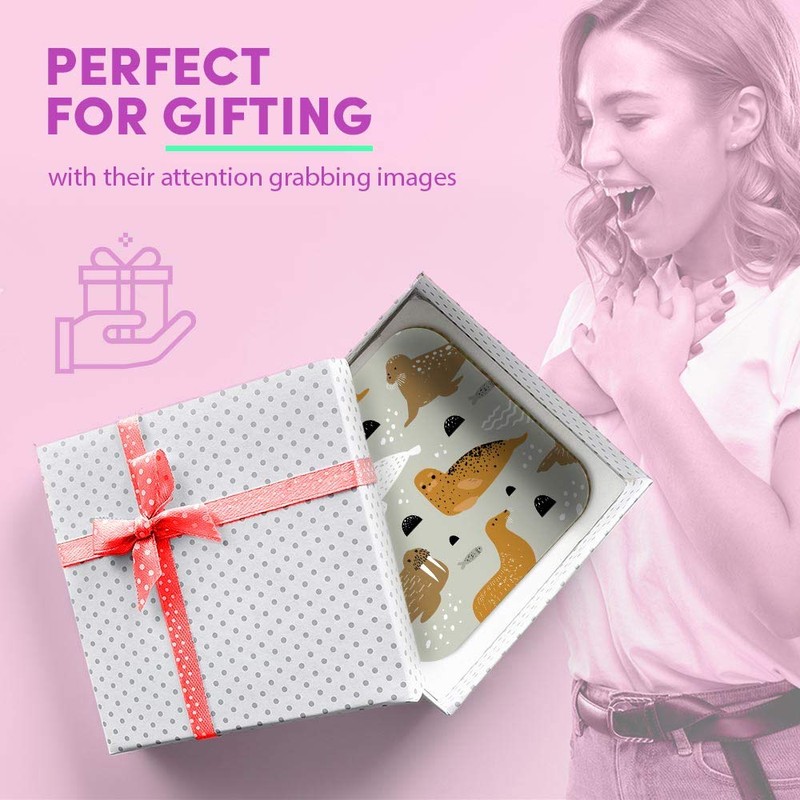 1 x Square MDF Fridge Magnet - Seal Walrus Sea