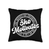 She Motivates Inspires Empowers International Women's Day Throw Pillow