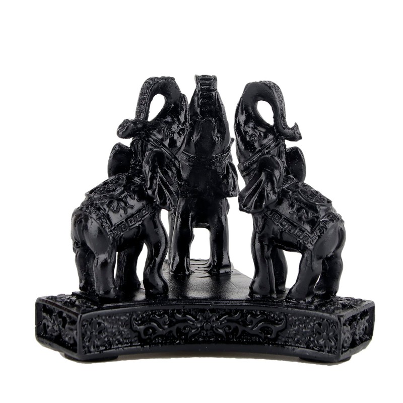 Black Elephant Statues and Figurines - Unique Home Decor Gift