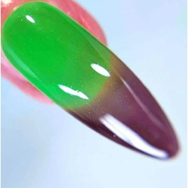 Parrot Polish Plums and Mints Thermal Nail Polish Plum to Mint lime