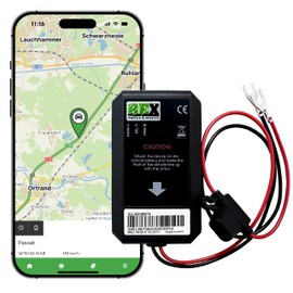 REXlink GPS Tracker Auto 4G - Einfach Fahrzeug-Lokator, Apps für Android und iOS, geringe Servicegebühr, inkl. SIM-Karte, Einfache Installation, Stützbatterie für 1 Tag, IP67