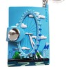 London Eye Iconic Landmark Mini Keychain Notebook with Snap Keyring/Key