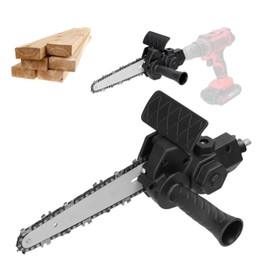 Chainsaw Head Replcement - 4in/6in Stainless Steel Saw Conversion Head Adapter Durable, Easy Assembly Electric Drill to Saw Adapter for DIY (for 6in Electric Drill)