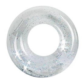 Float Ring with Glitter, Glitter, For Adults and Children, 60/90#, Large, Thick, Beach Play, Sea Bathing, Swimming, Summer Vacation, Conveniently Portable, Leisure Goods (90#)