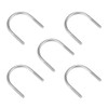 sourcing map Pack of 5 U-bolt M6 304 stainless steel