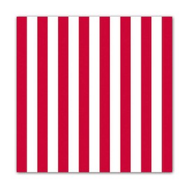 Ambiente Napkins Lunch 33 x 33 cm Stripes Red