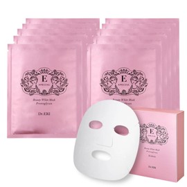 Dr. Elli Dr.eri Beauty White Mask, 10 x 0.7 fl oz (20 ml), Developed by Beauty Dermatologists, Proteoglycan, Arbutin, Skin Care, Beauty Serum, Sheet Mask, Face Pack, Moisturizing, Dry, Hypoallergenic, Sensitive Skin, Made in Japan