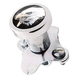 TrickToppers Billet Aluminum Polished Steering Wheel Spinner Suicide Brody Knob for Hot Rod Customs Car Truck SUV Tractor Trailer Big Rig Boat and More - Veteran Military American Bald Eagle