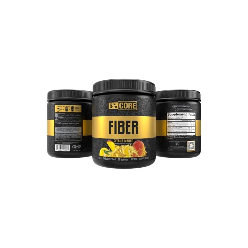 5% Fiber Core Series – Digestive Support Supplement with Psyllium