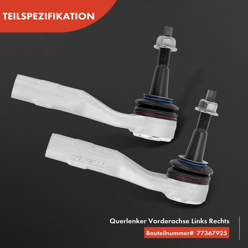 Frankberg 2 x Tie Rod End Front Axle Outer Compatible