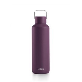 EQUA Timeless Insulated Water Bottle, Double Walled, Stainless Steel, Cold for 24 Hours or Hot for up to 12 Hours, BPA-Free, Leak-Proof, Durable, Multifunctional (Mulberry, 600 ml)