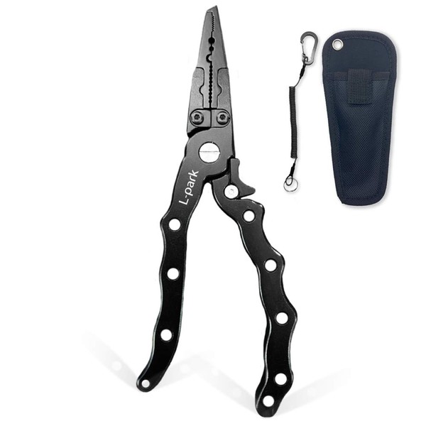 L-park Fishing Pliers (Easy to Hold) Fishing Pliers, Lightweight Aluminum