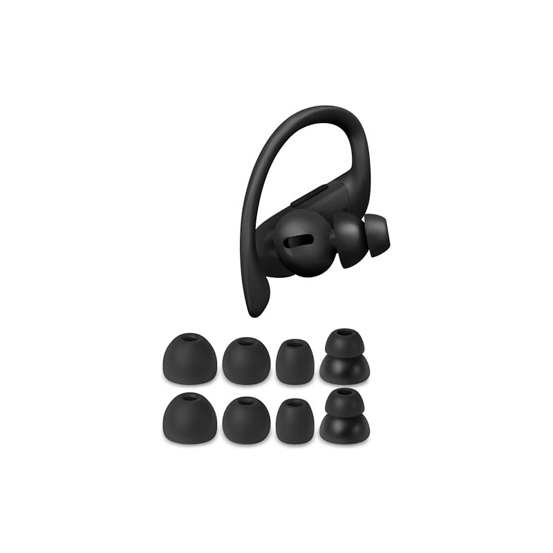 Geiomoo Silicone Ear Tips for Beats Powerbeats Pro, Replacement Eartips
