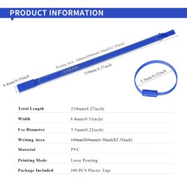 High Security Seals Tamper Proof Tags Sequential Numbered Fixed Length Mechanism; Use for Truck, Trailer, Container, Van, Tractor Trailer (Pack of 1000)(Blue)