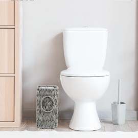 ORDELITE Toilet Paper Storage, Waterproof Toilet Paper Basket for Bathroom Storage, Toilet Paper Holder Wicker Basket for 6 Mage Rolls, Bathroom Accessories Organizer