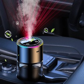 BJMCXIA Smart Car Air Freshener with Star Projector, 180ML Large Capacity 8 Months car diffusers for essential oils. Auto On/Off, Adjustable Intensity for car and home (cologne)