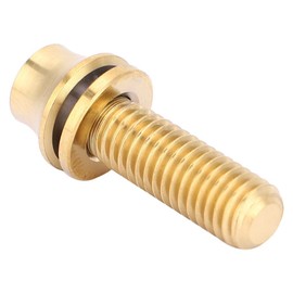 MTB Water Bottle Cage Bolts Bicycle Titanium Alloy Water Bottle Cage Screw M5x12/16mm with Washer(M5×16-Gold)