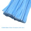 Swpohrat 100 Pieces Light Blue Pipe Cleaner Craft Set,Thick Fuzzy