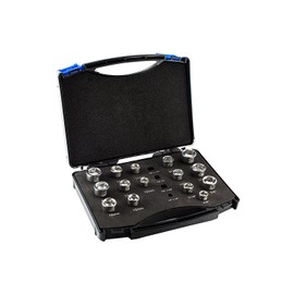Original TITE-REACH 3/8” Drive Low Profile Socket Set, Magnetic Inserts, Standard and Metric, Stubby Sockets, Made for Tight Spaces