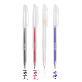 Chacopen Heat Disappearing Dressmakers Crafts Sewing Tools Leather Fabric Pen Iron-Off Chaco Pencil Embroidery Handmade Sewing Cutting Marking 0.5mm Clear Ballpoint Pen Apparel Factory Corporate Only Black Ink Refills White Ink Refills Red Ink Refills Bl