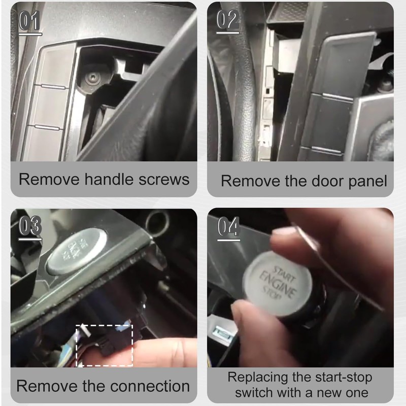 ZAMDOE Car Engine Start Stop Switch Button for VW G-olf