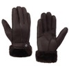 Men Shearling Gloves Winter Leather Gloves Shearling Sheepskin Gloves with