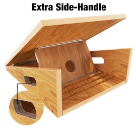 Professional Wooden Slant Board, Adjustable Incline Board and Calf Stretcher, Slant Board for Calf Stretching, Balance Stretch Board