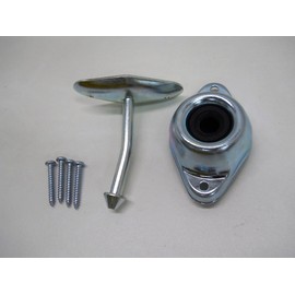 RV Camper Trailer Door Stop Holder Latch/Metal Plunger Kit / 3" Angled Rod