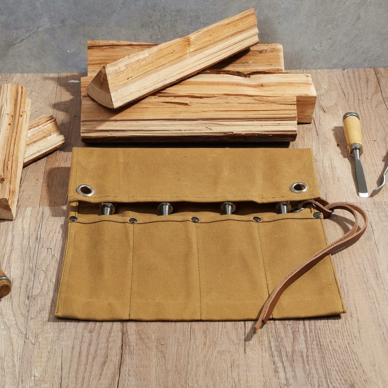 Tool Roll Bag Heavy Duty Waxed Canvas Tool Bag Small