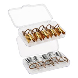 minkissy 10pcs Metal Nail Mold Tips for Gel Nail Extension Reusable Aluminum Forms for Manicure Curved Shape Design with Accurate Guide Lines for Professional and Home Use