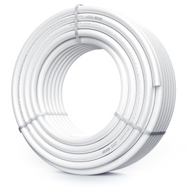 VEVOR PEX Pipe 3/4 Inch, 100 Feet Non-Oxygen Barrier PEX-A Flexible Pipe Tubing for Potable Water, for Hot/Cold Water & Easily Restore, Plumbing Applications with Free Cutter,White