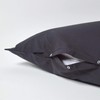 HOMESCAPES Black Pure Egyptian Cotton V-Shape Pillowcase 200 TC 400