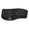 Adesso AKB-450UB - Ergonomic Keyboard with Built-in Touchpad, Wired, Multimedia