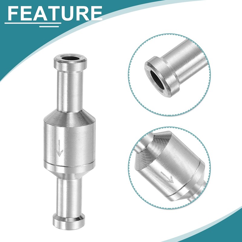uxcell 8mm (5/16") Fuel Check Valve, Non-Return One Way Hose