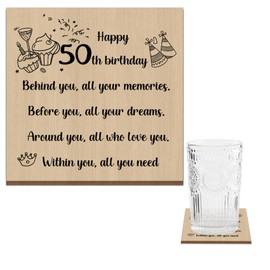 50th Birthday Gifts for Women,50th Birthday Gifts Men,Mens 50th Birthday Gifts,Funny Coasters for Women,Funny 50th Birthday Gifts for Women,50th Birthday Gifts for Him,50th Birthday Gifts for Her