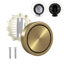 Fibetter Bathtub Overflow Cover 2-Screws on, 3.55" ABS Plastic Tub Overflow Plate with Hair Catcher, 2-Hole Tub Overflow Drain Covers Faceplate Replacement Overflow Cap for Alcove Tub (Brushed Bronze)