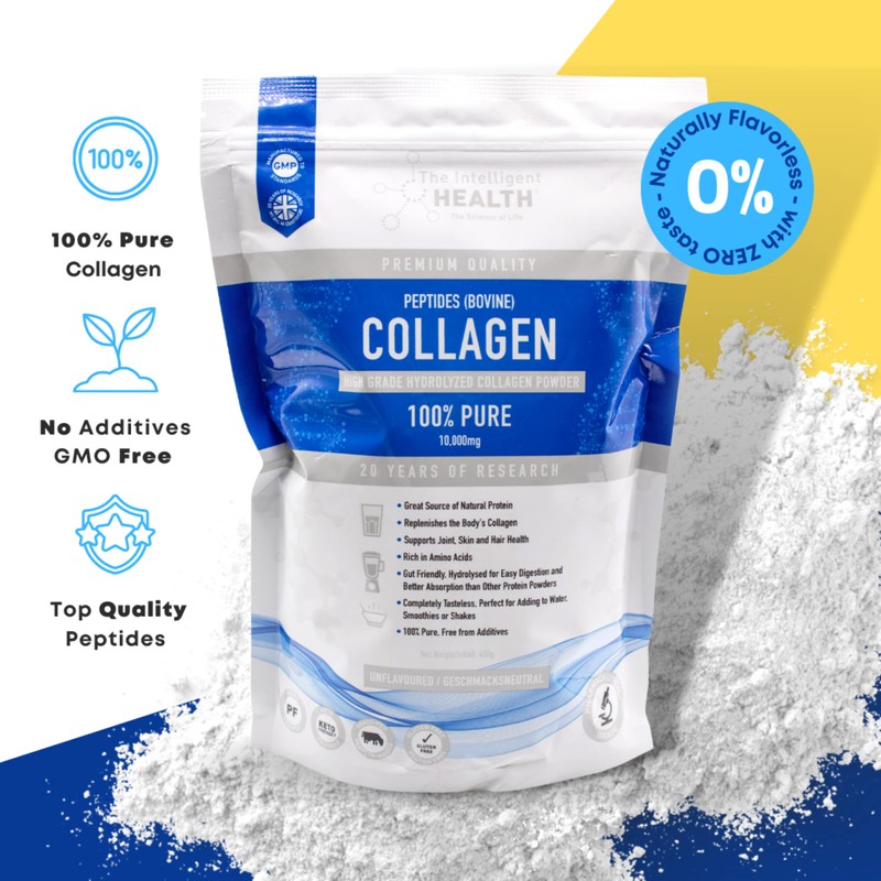 Hydrolysed Collagen Powder (Bovine) - High Protein Grass Fed Unflavoured