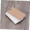 COHEALI Pages Kraft Paper Study Cards with Binder Ring for