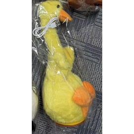 Besia Dancing Animal Mimicking Toy,Talking Repeat Singing Sunny Animal Toy 120 Pcs Songs for Baby 15S Record Your Sound Sing+Dancing+Recording+LED (Talking Yellow Duck)