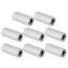 PATIKIL 1/4"-20 UNC 304 Stainless Steel Hex Coupling Nuts, 8Pcs