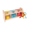 Janod Shape Sorter Box with Keys – Wooden Sorting Toy