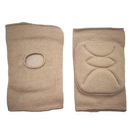 DANCEYOU Dance Knee Pads Thick Soft Sponge Volleyball Knee Brace for Big Kid Teen Adults Workout Knee Protector Football Pole Dance Yoga Tennis Running, Tan, M