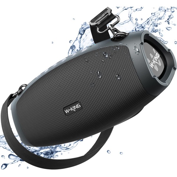 W-KING Portable Speakers Bluetooth Wireless, 120W MAX IPX6 Waterproof Loud