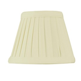 3x5x4 Crisp Linen Pleated Clip-on Candelabra Lampshade - Perfect for chandeliers, foyer lights, and wall sconces -Small, Egg Shell