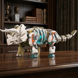 Dinosaur Toy Building Sets, Mechanical Dino Buildings Blocks Set for Boys Girls 12+Teens Adults, Creative Model Kits Home Room Office Decor Birthday, Triceratops 1180PCS