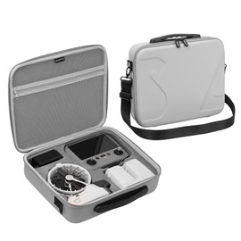 FSIDIWT Carrying Case for DJI Flip, Portable Travel Shoulder Bag for DJI Flip Accessories, Fits RC 2/RC-N3 Remote Controller (Grey)