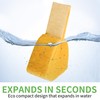 10 Count Compostable Thicker Pop-Up Sponges - Expanding, Non-Scratch, Plant-Based