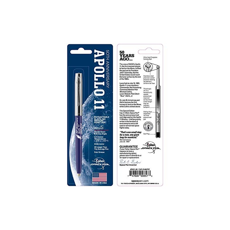 Fisher Space Pen Special Edition Apollo 11 50Th Anniversary Cap-O-Matic