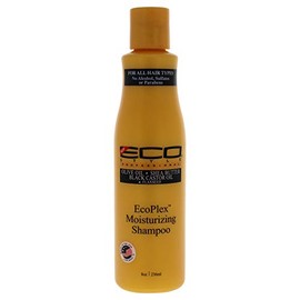 Eco Style Ecoco Ecoplex Moisturising Shampoo - Black Castor And Flaxseed Oil - Olive Oil And Sheer Butter - Promotes Hair Growth - Revitalizes Scalp - No Alcohol - Suitable For All Hair Types - 8 Oz