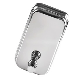 WOONEKY Hand Press Liquid Soap Dispenser Refillable Wall-Mounted Stainless Steel Holder for Capacity for Soap Shampoo and Lotion Use